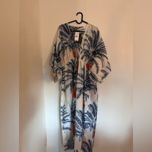NWT Sz xs Juan de Dios  San Cipriano silk/cotton Caftan Dress